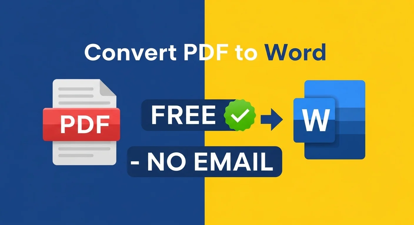 PDF to Word free no email