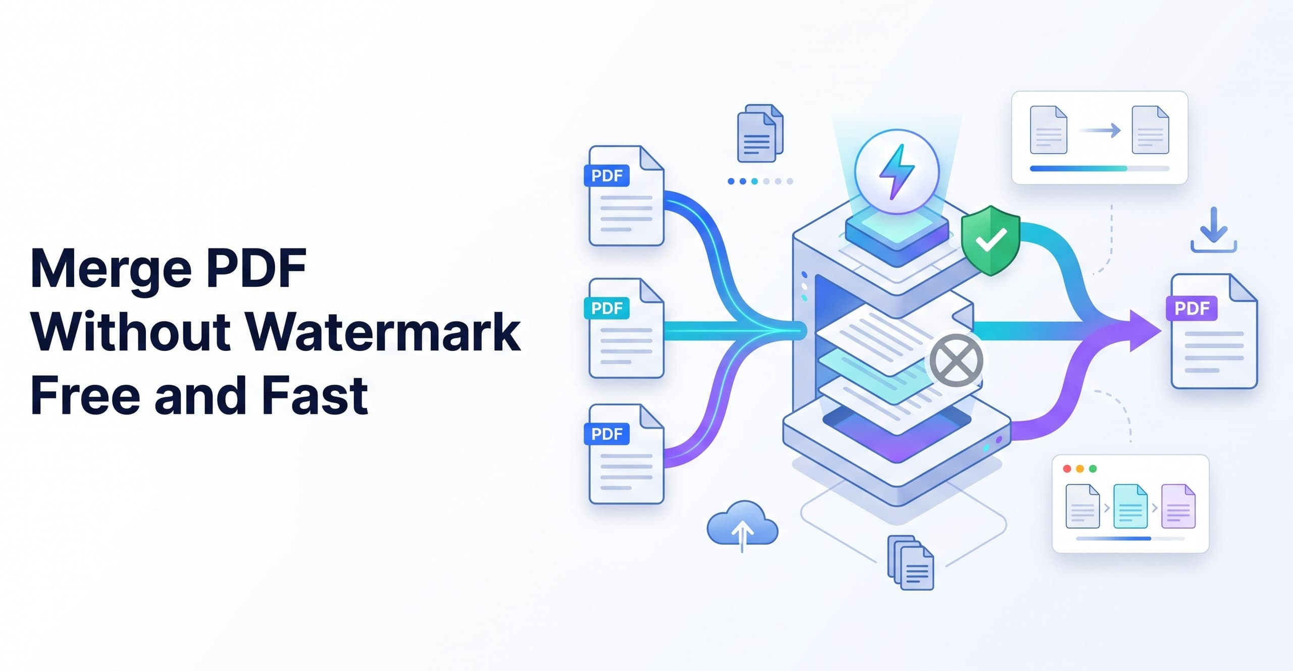Merge PDF Without Watermark