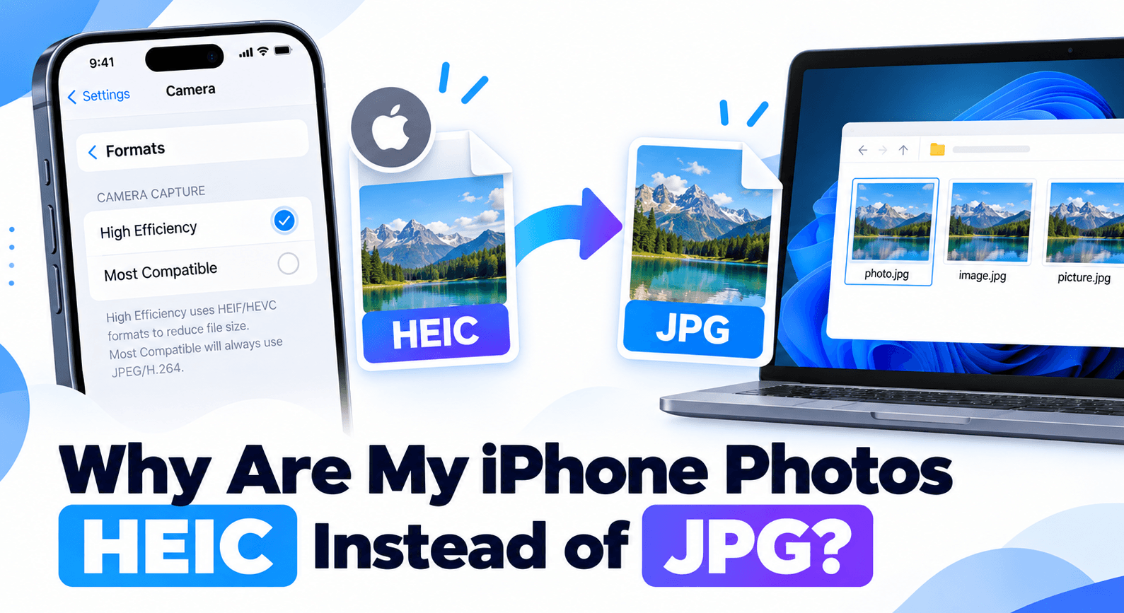 why are my iphone photos heic